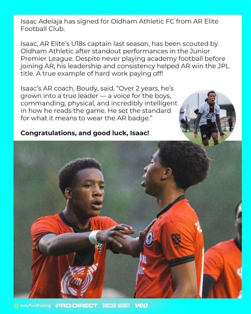 isaac adelaja signs for oldham athletic!after playing in the jpl and captaining ar elite to a na (1)