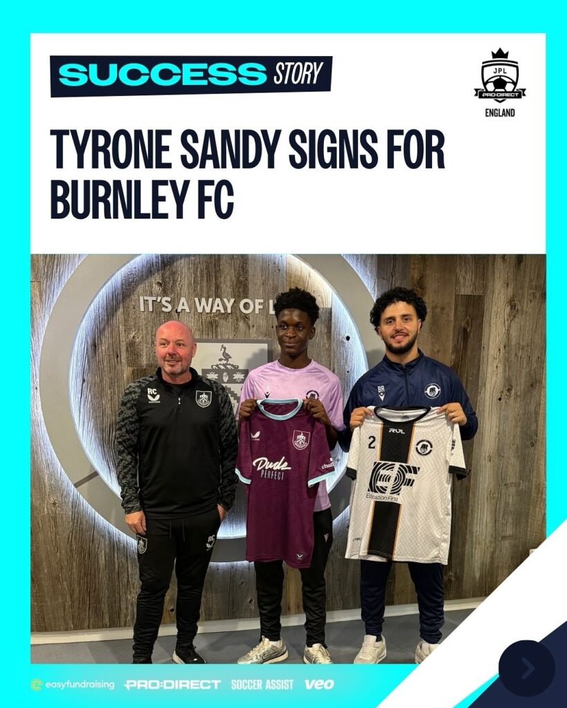 tyrone signs for @burnleyofficial 🙌a huge congratulations to tyrone sandy who has signed for bu